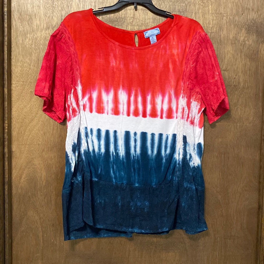 Studio West Patriotic blouse